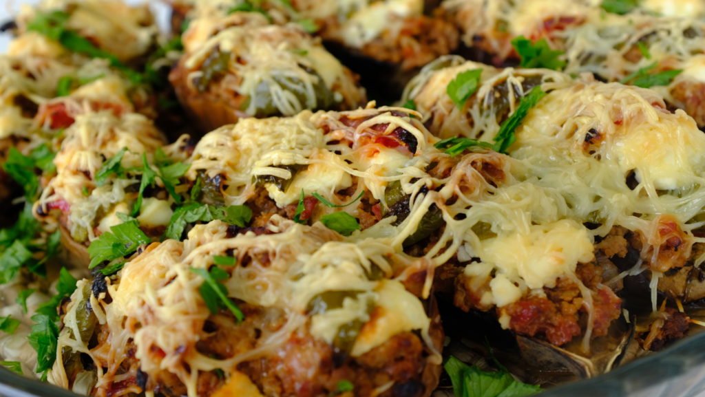 Aubergines farcies au boeuf