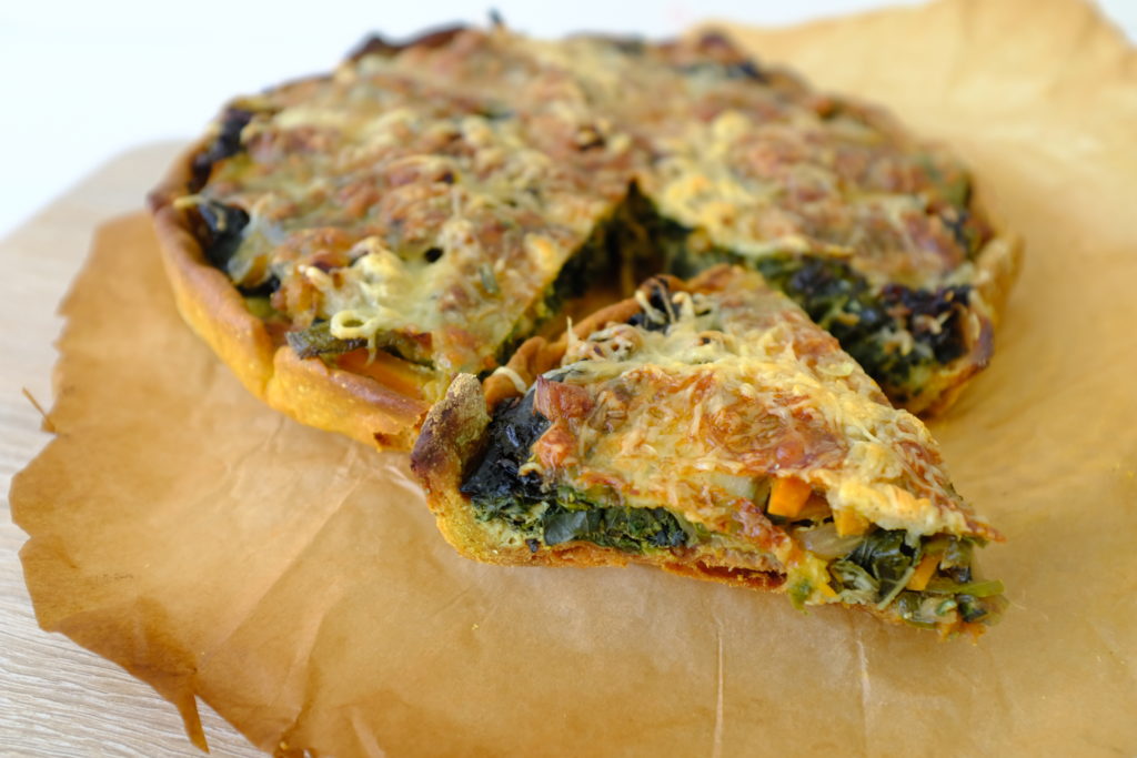 Part de tarte aux légumes