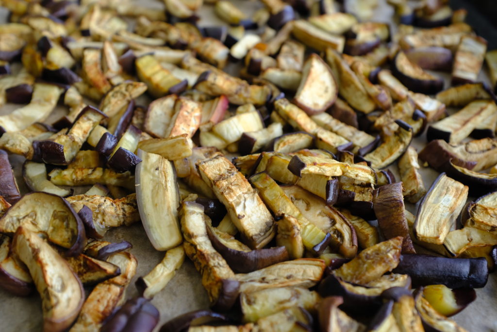 Aubergines grillées au four