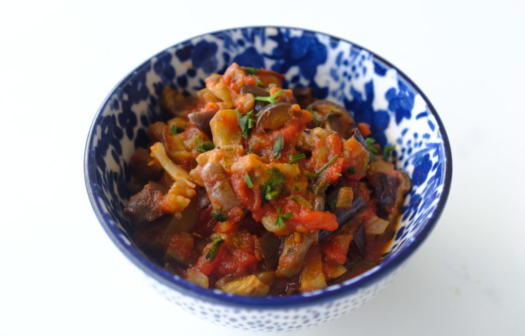 Sauce tomates et aubergines façon zaalouk