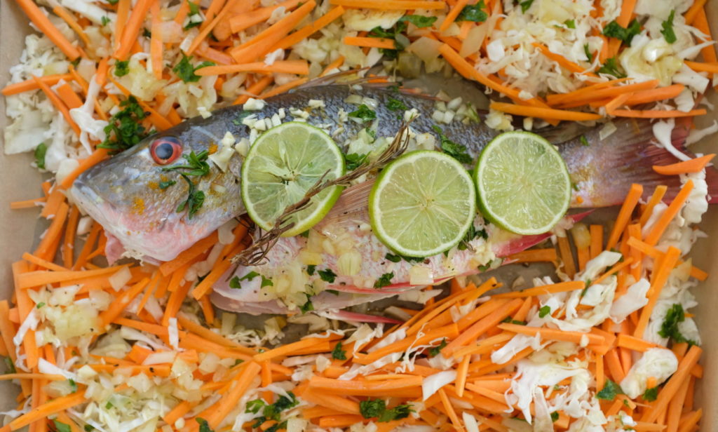 Poisson grillé au four