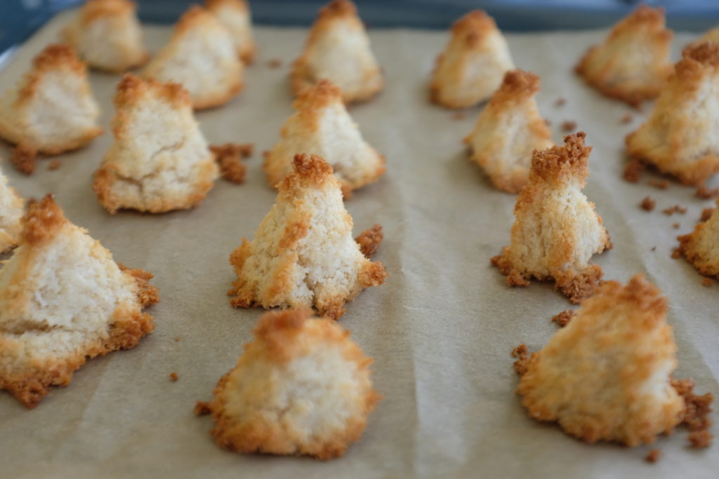 Rochers coco sortant du four